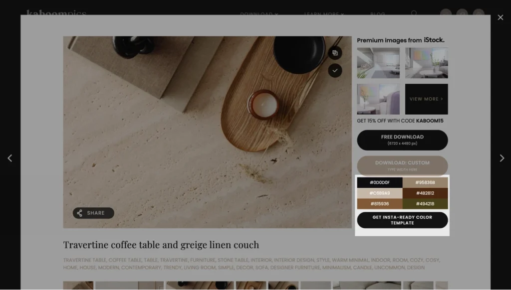 farvepalette kaboompics