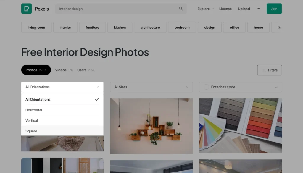 firkantede billeder pexels
